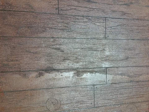 Wood Grain Concrete Overlayment