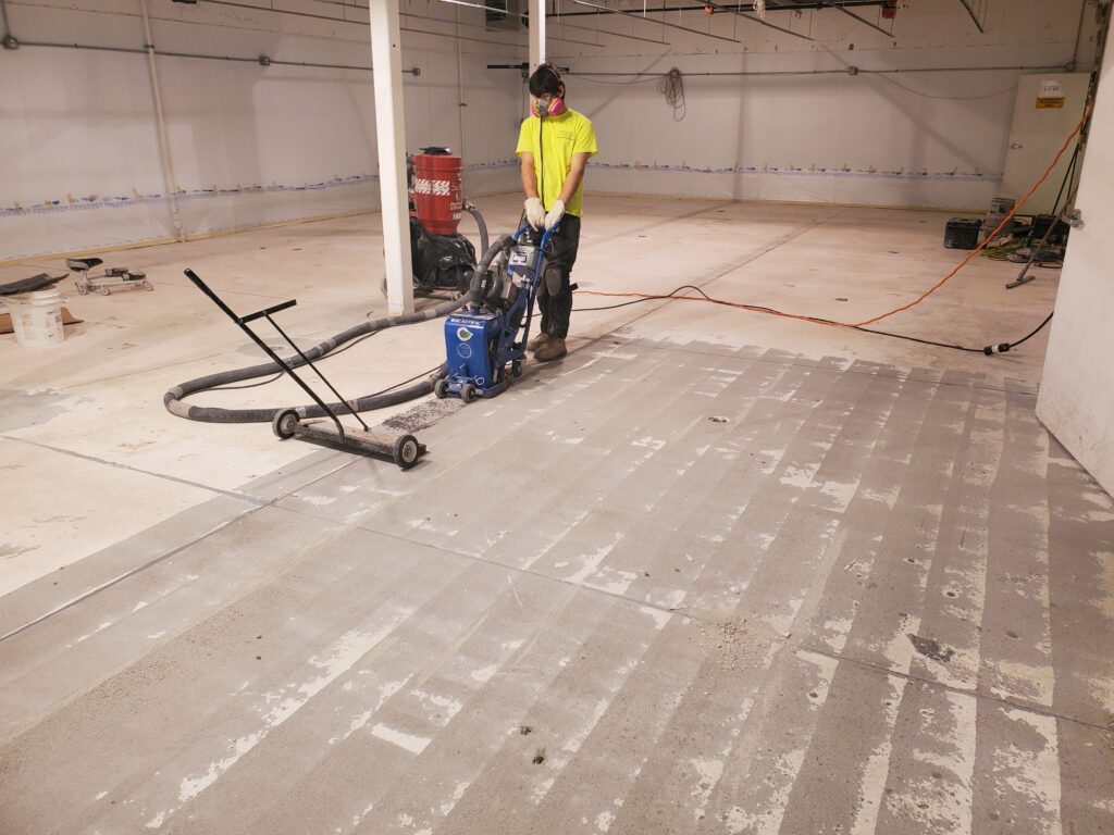 Floor Removal with Scarifier